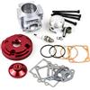 STI Kit Cilindro 50cc Testa CNC Scomposta per Minimoto Racing Completo ROSSO spinotto 12mm