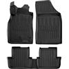 J&J AUTOMOTIVE SCOUTT Tappetini Auto in Gomma Su Misura per Renault Megane 3 2008-2015, Set da 5 Pezzi, Tappeti 3D Design con Bordo Alto, Inodore, Qualità Premium