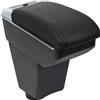 OYHCM Bracciolo Centrale per Renault Clio 4 Armlehnen Clio 3 III IV, Doppio Scomparto, Pelle Nera, Facile da Installare, Accessorio Auto Personalizzato