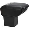 OYHCM Auto Braccioli Compatible with Hyundai I30 2008-2013 Braccioli Poggiabraccio con Vano Portaoggetti Console Centrale (Cuciture Nero)