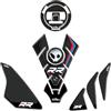 Resin Bike Adesivi Moto Compatibile con BMW S 1000 RR 2012-2018. Protezione Paraserbatoio Completa da Urti e Graffi. Kit di Adesivi Resinati in 3D. Adesivi Made in Italy