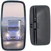 SME 2 specchietti retrovisori universali per camion, furgone o autobus, dimensioni 42 x 20 cm, con supporto flessibile.