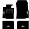 QUEMAR Tappetini Auto per MINI Countryman R60, Bordo Perla, 4 Ricami | anche Paceman R61 / 2010-2016 / Kit Tappeti Moquette e Gomma su Misura / Set 2 Ant. + 2 Post./ Ricami e Colori Personalizzati