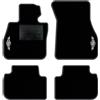 QUEMAR Tappetini Auto compatibili con MINI Countryman F60 2017-2024 anche Hybrid/Kit Tappeti Moquette e Gomma su Misura (Set 2 Ant.+2 Post.)/Ricami e Colori Personalizzati (Bordo Antracite, 2 Ricami)
