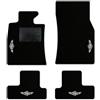 QUEMAR Tappetini Auto per MINI R56 R57 R58 R59, Bordo Bianco, 4 Ricami
