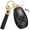 ontto Custodia per Chiave Auto Protezione per Chiave Auto Compatibile con Leapmotor T03 C11 S01 C01 2022 2023 2024 2025 Chiave Etui Cover Accessori TPU Cover per chiave auto Coprichiave A-Nero