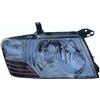 PROPOSTEONLINE Fanale realizzato per Mitsubishi PAJERO 2003 lato Destro H4 alogeno predisposto per regolazione elettrica Parabola cromata