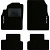 QUEMAR Tappetini Auto compatibili con Opel Astra J 2009-2015 / Kit Tappeti in Moquette e Gomma su Misura (Set 2 Anteriori + 2 Posteriori) / Ricami e Colori Personalizzati (2 Ricami, Bordo Nero)