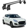 OMAC Barre Portatutto Trasversali Acciaio per Suzuki Swift III 2017-2024 - Bloccabile - Testato City Crash - DIN 75302