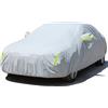Tefebatu Telo Copriauto da Esterno per Volkswagen Polo Plus 2019-2021,Telo Copriauto da Esterno Copertura Auto Impermeabile Traspirante con Zip Laterale, 100% Impermeabile.