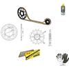 farbrothersonline COMPATIBILE CON YAMAHA MT09 SP (RN43T) 850 2019-19 KIT CATENA CORONA PIGNONE PER MOTO TRASMISSIONE DID 525VX3 LUN 110 MAGLIE,CORONA ACCIAIO P525-Z45,PIGNONE P525-Z16 SPECIFICO
