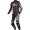 Berik Absolute GP2 Tuta in pelle da moto a due pezzi, nero/grigio/rosso, 50