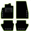 QUEMAR Tappetini Auto per Ford Puma dal 2019, Bordo V.Acido, 4 Ricami | anche Hybrid / Kit Tappeti Moquette e Gomma su Misura / Set 2 Anteriori + 2 Posteriori / Ricami e Colori Personalizzati
