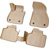 Recambo Tappetini in gomma 3D compatibili con BMW serie 2 Active Tourer | F45 | dal 2014 > | tappetini auto in gomma | su misura | con bordo | beige