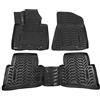 J&J AUTOMOTIVE Tappetini Auto in Gomma su Misura per Hyundai Tucson TL, TLE 2015-2020, Set da 4 Pezzi, Bordo Alto 4 cm, Antiscivolo, Inodore, Colore Nero