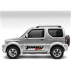 worldcustomchopper 2 ADESIVI COMPATIBILE CON SUZUKI JIMNY 4X4 FUORISTRADA OFF ROAD (GRIGIO SCURO)