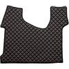 F-CORE Tappeto centrale (per il tunnel) camion compatibile per MERCEDES ACTROS MP 4 01.11-12.18 Cabine 230cm NERO/ROSSO
