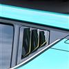 HIGH FLYING Per C-HR 2016-2022 otturatore finestra decorazione ABS plastica 2 pezzi (nero lucido)
