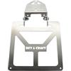 Generico Portatarga Pieghevole Universale per Codino Stretto CC 125 300 450 Motard Enduro Moto