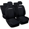 Auto Accessori Lupex Copri-sedili Auto Compatibili Modus Nero Nero | Made In Italy | Set Coprisedili Anteriori e Posteriori Interni | Logo Ricamato | Airbag Compatibile
