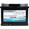 Electronicx Batteria AGM 80Ah 12V Deep Cycle - Accumulatore a Scarica Profonda per Barca, Camper, Auto, Impianti Solari - Non richiede manutenzione, Uso Nautico e Off Grid