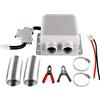 Riloer Riscaldatore per auto Riloer per camper, 12 V, 600 W, ventilatore portatile per riscaldamento rapido invernale, compatibile con la maggior parte dei veicoli, con porta accendisigari da 12 V CC, grigio
