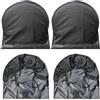 CDIYTOOL Coperture per pneumatici, 4 pezzi, nero, impermeabile, protezione UV, neve, sole, pioggia, copertura per pneumatici per camper, roulotte, camion, rimorchi, camper (adatto per pneumatici da 68,9 a 73,7
