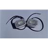 UINCLU LED luci bianco 2 luci d' ingombro rimorchio roulotte