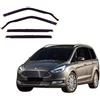 J&J AUTOMOTIVE Deflettori d'Aria per Ford Galaxy 2015-2023, Set da 4 Pezzi, Nero Fumé Oscurato Heko