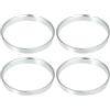 XIAOYANS 4 pezzi da 73,1/74,1/71,6 mm a 56,6/60,1/70,6/71,6/69,1/63,3/72, Anelli di centraggio per ruota auto Distanziali Ruote Auto(71.6mm to 60.1mm)