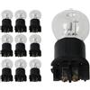 CARALL 10 Pezzi Lampada Alogena 12V Per Auto (PW24W 12V 24W WP3.3x14.5-3)