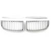 Lnojxxk Anteriore Auto Griglia Doppia Per BMW Serie 3 E90 E91 Per M3 2004 2005 2006 2007 Griglia Anteriore Cromata Serie 3