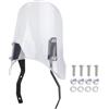 Fabater Parabrezza Moto, Parabrezza Deflettore del per Moto, Cupolino Anteriore Carena con Staffa di Montaggio Faro per CL250 CL300 CL500 CMX 250 CM 250 (Trasparente)