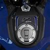 labelbike - Adesivo 3D Moto Sopraserbatoio Protezione e Decorazione in Resina compatibile con Yamaha Tracer 9 GT+ 2025 Colore Blu Scuro Grigio Carbonio Nero