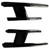 HRQCTIM Spoiler Anteriore Per VW Per Golf 8 MK8 GTI GTE GTD R-L 2020-2024 Spoiler Paraurti Anteriore Auto Lama Antivento Minigonne Laterali Labbro Canard Splitter(Glossy Black)