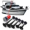 Carparts-Online Tromba antinebbia ad Aria Compressa, con melodia, 12 Volt (la Cucaracha) nero + Compressore