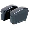 SPAAN Coppia Borse laterali rigide nero lucido in abs per moto custom 25 litri cad