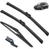Autopixl Spazzole tergicristallo for auto compatibili con Fiat Bravo 2 II Fiat Ritmo 2007-2016 Spazzole for parabrezza anteriori e posteriori Accessori for tagliavetri for parabrezza (Color : Front Rear, S
