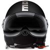 MOMO Design 10010030032 CASCO DEMI JET FIGHTER EVO NERO OPACO/BIANCA TAGLIA XS