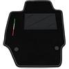 Somer Car Tappetino Auto SOLO LATO GUIDA 1pz compatibile con Renault Captur 2013-2019 | 1 tappeto su misura in moquette, bandiera Italia