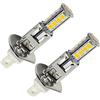 Ruiandsion 2 lampadine LED H1 per fendinebbia, 10-16 V, super luminose, 2835, 18 SMD, 3000 K, colore giallo, ricambio per fendinebbia o luce di marcia diurna DRL