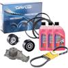 kW&HP KIT DISTRIBUZIONE CINGHIA DENTATA COMPLETO DI POMPA DELL'ACQUA CINGHIA SERVIZI E ANTIGELO PER BERLINGO, C3, C4, DS3, JUMPY, C-MAX 1.5-1.6