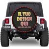 Custom Copriruota di scorta personalizzato il tuo con Foto Testo copri ruota personalizzate Protezioni Impermeabili e Antipolvere per Autotreno Camper Suv Universale, Accessori Auto 14151617