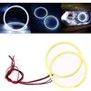 Qasim 1 paio di 80 mm LED COB Angel Eyes Halo Ring per Fendinebbia Fari 12V