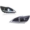 HTVTKRFGRL Fari Principali Anteriori Per Ford Per Focus 2009-2013 Fendinebbia Automatico DRL Freno Indicatore Di Direzione Gruppi Ottici Anteriori A LED Per Auto Plug And Play Fari Anteriori(L)