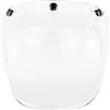 SIXRUN Casco da Moto con una Lente per PC Windpot per Tre Caschi Che Si Muovono, Adatti per il Controller retrò, 20 * 22,5 Cm (Trasparente)