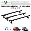 Italfodere Barre Portatutto 3 Pezzi per Fiat Doblo dal 2000 al 2009 Portapacchi Professional Portabagagli GEV 9400 Nero