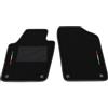 Somer Car Kit Tappetini Auto SOLO ANTERIORI 2pz compatibili con Volkswagen POLO 6R 2009-2014 | Set 2 tappeti anteriori su misura in moquette, bandiera Italia