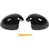 banapoy 2 Pezzi Copertura Specchietto Retrovisore, Calotta Specchietto Retrovisore Esterno Sinistro Destro Specchietti Sostituzione Guscio per Mini R55 R56 R57 R58 R59 R60 R61, Nero