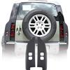 JONKOKO Kit fanali posteriori in ABS per fanali posteriori posteriori neri adatti per LR Defender 2020-2023 90 110 130 accessori per coperture per fanali posteriori anteriori (nero)